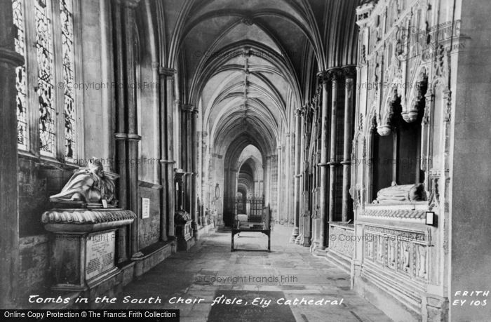 Photo of Ely, Cathedral, Tombs In The South Choir Ailsle c.1960