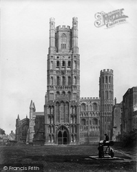 Cathedral West Front c.1862, Ely