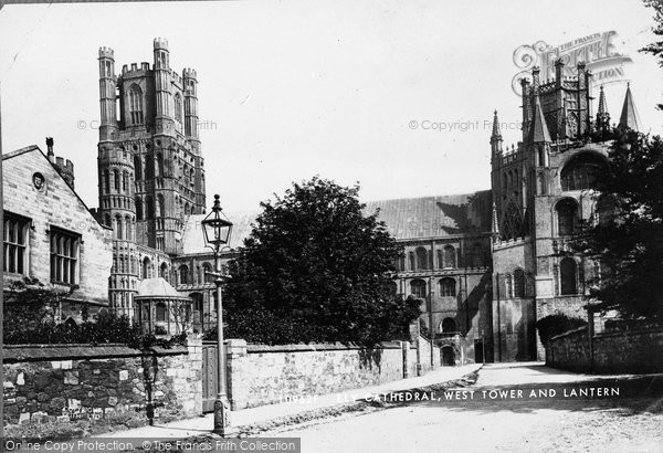 Photo of Ely, Cathedral, West Tower And Lantern c.1878