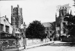 Cathedral, West Tower And Lantern c.1878, Ely