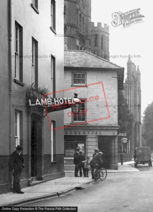 Photo of Ely, Lamb Hotel 1925