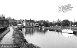 River Ouse And The Cutter Inn c.1955, Ely