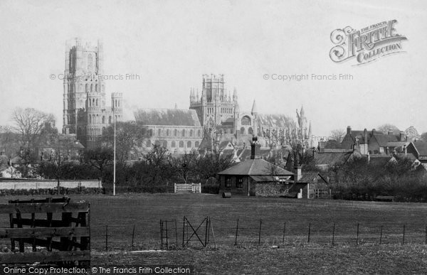 Photo of Ely, The Cathedral From Cricket Field 1891
