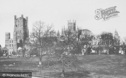 The Cathedral From Park 1891, Ely
