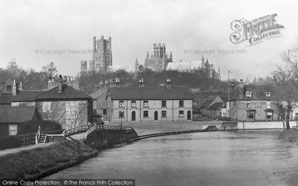 Photo of Ely, The Cathedral From The River Ouse 1891