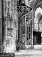 The Cathedral, North Choir Aisle, Organ Stairs  1891, Ely