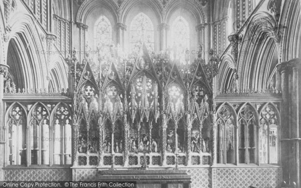 Photo of Ely, The Cathedral, Reredos 1891
