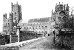 The Cathedral, South Side And Lantern 1891, Ely
