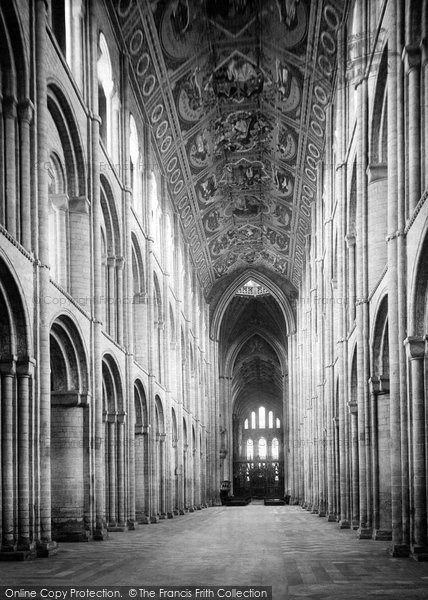 Photo of Ely, The Cathedral, The Nave Looking East 1891