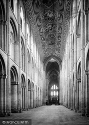 The Cathedral, The Nave Looking East 1891, Ely