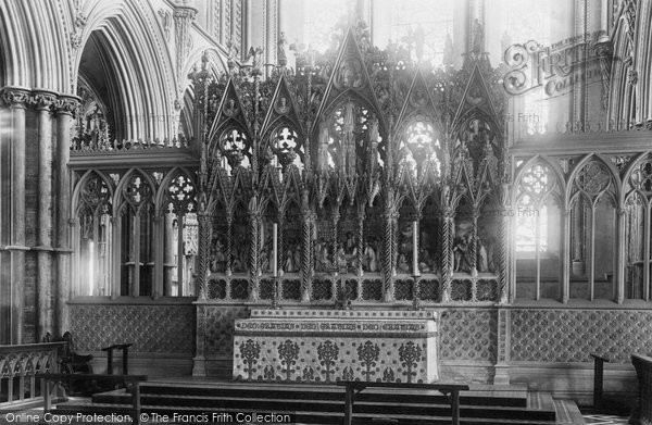 Photo of Ely, The Cathedral, The Reredos 1898