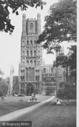 The Cathedral, West Front c.1955, Ely