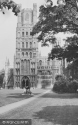 The Cathedral, West Front c.1955, Ely