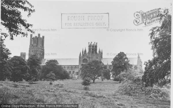Photo of Ely, The Cathedral, West Front c.1955