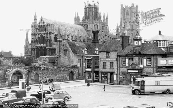 Photo of Ely, The Square And Cathedral c.1955