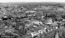 View From The West Tower Of The Cathedral c.1955, Ely