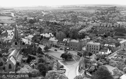 View From The West Tower Of The Cathedral c.1955, Ely
