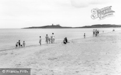 The Beach And Dunstanburgh Castle c.1960, Embleton
