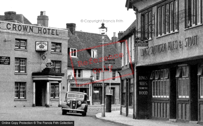 Photo of Emsworth, Crown Hotel And Ye Town Brewery c.1955
