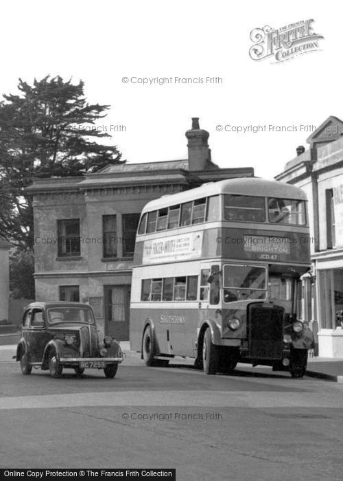 Photo of Emsworth, Double Decker Bus c.1955