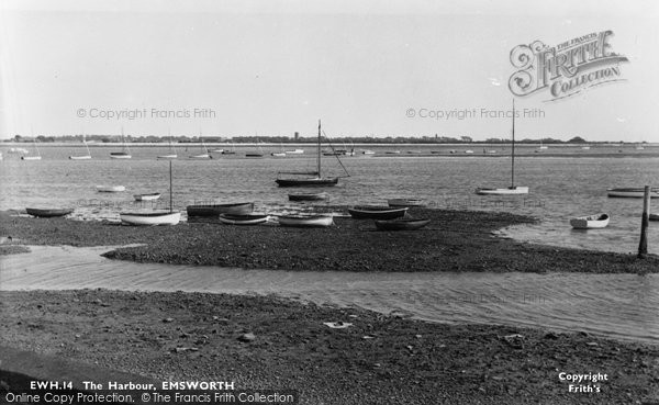 Photo of Emsworth, The Harbour c.1955
