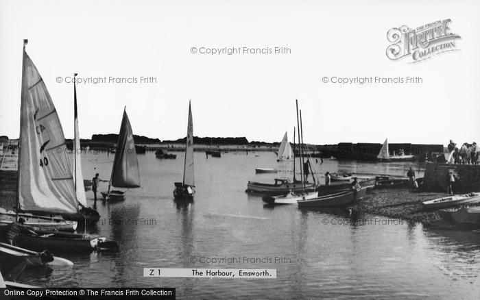 Photo of Emsworth, The Harbour c.1960
