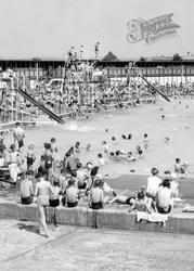 Bathers At The Open Air Swimming Pool c.1955, Enfield