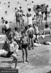 Bathers At The Open Air Swimming Pool c.1955, Enfield