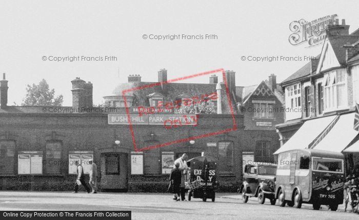 Photo of Enfield, Bush Hill Station c.1955
