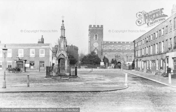 Photo of Enfield, Market Place c.1870