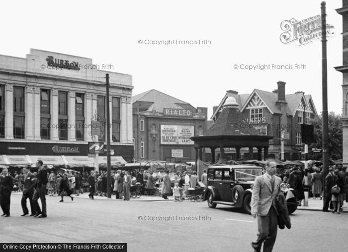 Photo of Enfield, Market Place c.1950