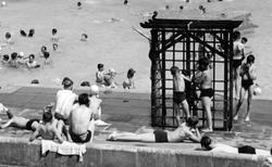 The Open Air Swimming Pool Shower c.1955, Enfield
