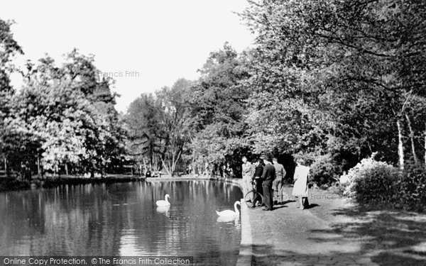 Photo of Enfield, Whitewebbs Park, The Pond c.1955