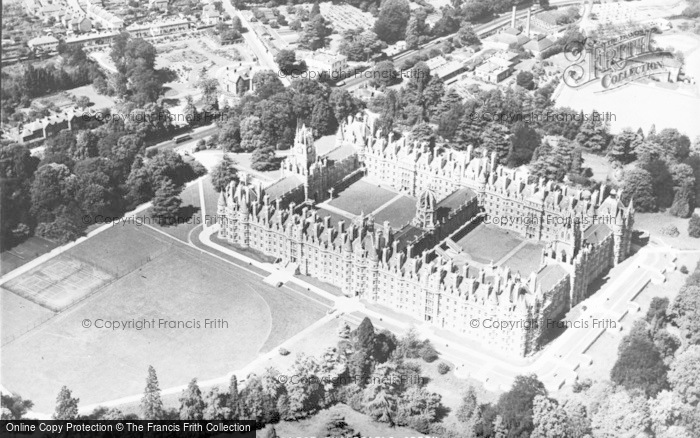 Photo of Englefield Green, Aerial View, Royal Holloway College c.1965