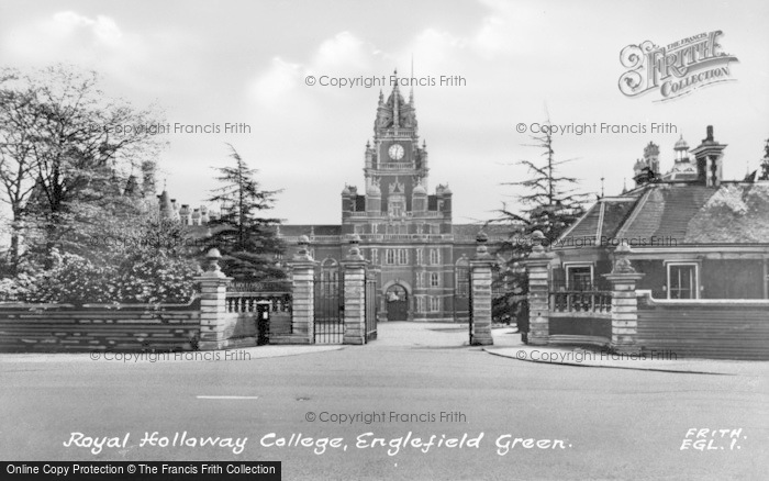 Photo of Englefield Green, Royal Holloway College c.1950