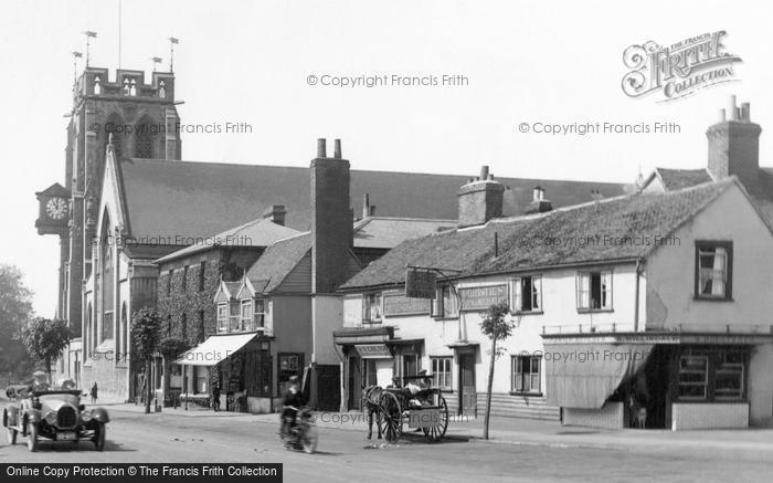 Photo of Epping, High Street, The Duke Of York And Church 1921