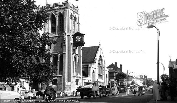 Photo of Epping, St John The Baptist Church c.1955