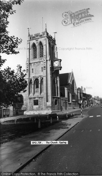 Photo of Epping, St John The Baptist Church c.1955