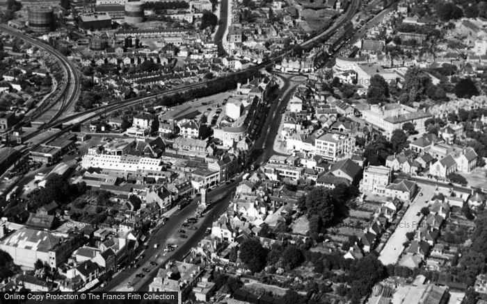 Photo of Epsom, Aerial View c.1950