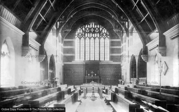 Photo of Epsom, College Chapel Interior 1897