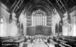 College Chapel Interior 1897, Epsom