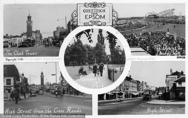 Photo of Epsom, Composite c.1950