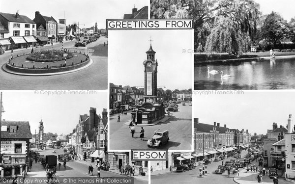 Photo of Epsom, Composite c.1955