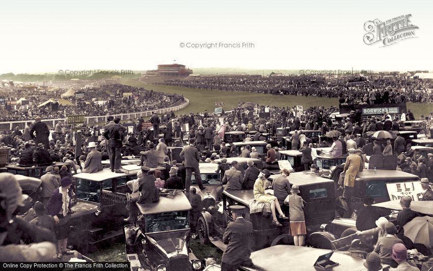 Epsom, Derby Day, View from Tattenham Corner 1928