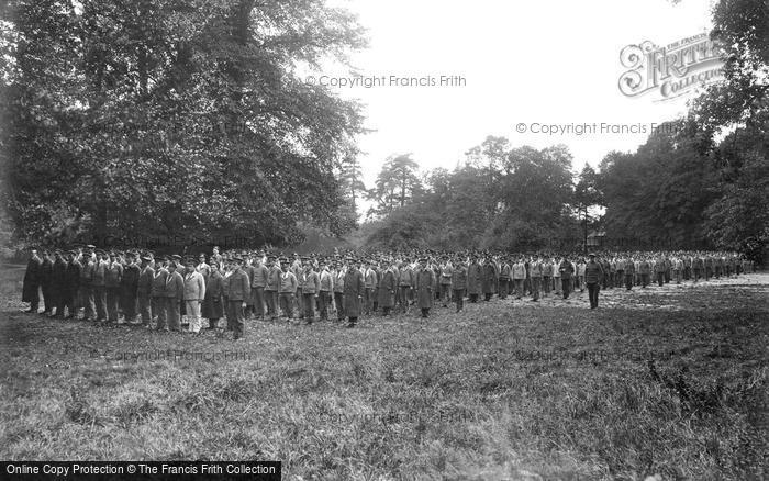 Photo of Epsom, Evacuation Parade, Woodcote Park 1917