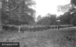 Evacuation Parade, Woodcote Park 1917, Epsom