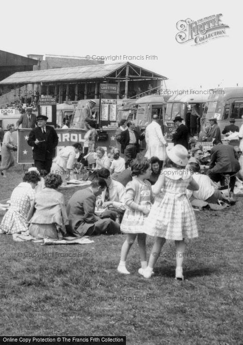 Photo of Epsom, Families At The Races c.1955