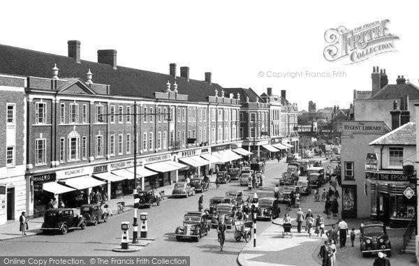 Photo of Epsom, High Street c.1955