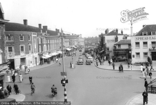 Photo of Epsom, High Street c.1955