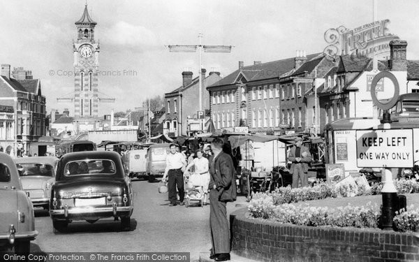 Photo of Epsom, Market Day c.1960